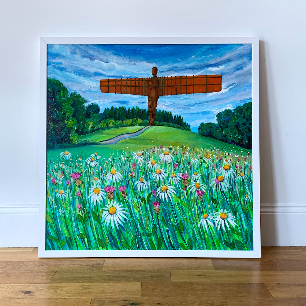 Painting the Angel of the North