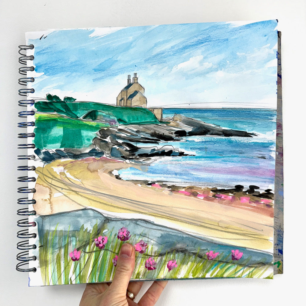 Painting The Bathing House: A Special Place on the Northumberland Coast