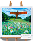 Angel of the North in Bloom | Art Print