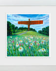 Angel of the North in Bloom | Art Print