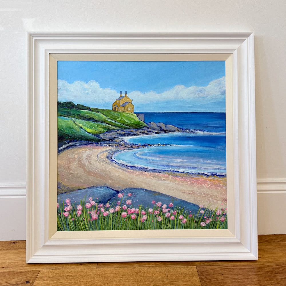 Bathing House Beach | Original Painting