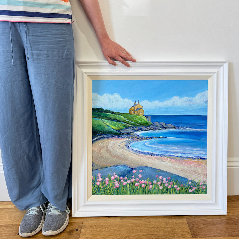 Bathing House Beach | Original Painting