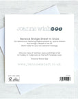 Berwick Bridge Street in Snow - Christmas Greetings Card