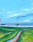 Blue Sky over Souter Lighthouse Original Painting