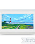 Blue Sky over Souter Lighthouse Art Print