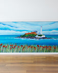 Blue Sky over St. Mary’s Lighthouse Art Print