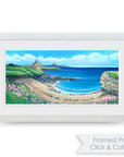 Blue Sky over the Bathing House | Northumberland Art Print