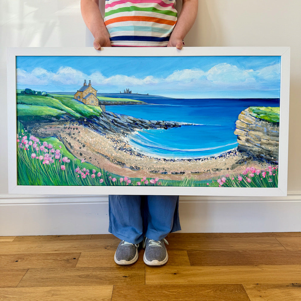 Blue Sky Over the Bathing House | Original Painting