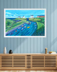 Bobbing Boats at Seaton Sluice Art Print