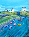 Bobbing Boats at Seaton Sluice Art Print