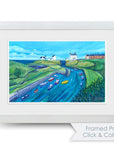 Bobbing Boats at Seaton Sluice Art Print