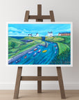 Bobbing Boats at Seaton Sluice Art Print
