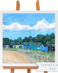 Coldingham Bay Beach Hut | Art Print