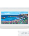 Craster Harbour Blooms - Art Print