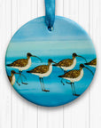 Curlews - Ceramic Tree Decoration