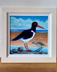 Oystercatcher and Chick - Original Painting