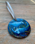 Swimming Seals - Ceramic Tree Decoration