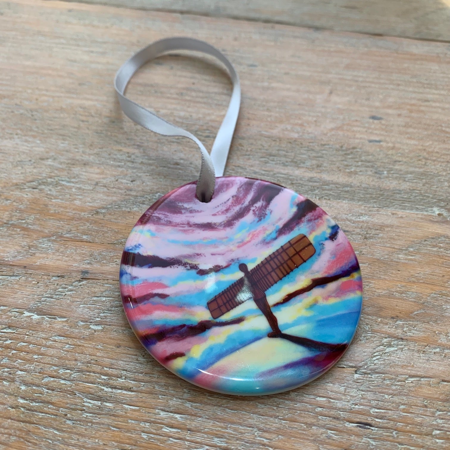 Angel of the North - Ceramic Tree Decoration