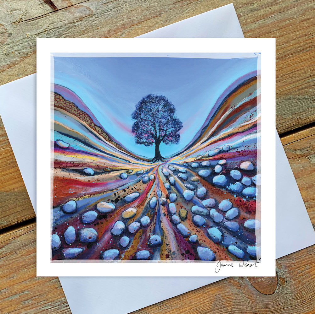 Abacus Blank Greeting Cards 6 Pack With Envelopes – Sycamore Gap Night Sky Landscape – British Landmark Notecards – All Occasion – Recyclable Cards - View #4
