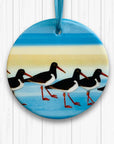 Oystercatchers - Ceramic Tree Decoration