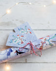 Seaside Snowmen Christmas Gift Wrap