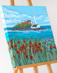 St. Mary’s Lighthouse in Bloom Art Print