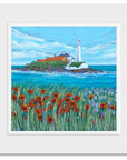 St. Mary’s Lighthouse in Bloom Art Print