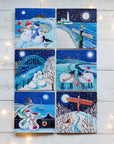 North East Landmarks Christmas Card | Card Pack of 6
