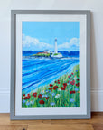 Whispers of Summer at St Mary's Lighthouse - Original Painting