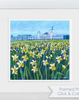 Daffodils at the Dome | Whitley Bay Art Print