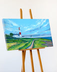 Blue Sky over Souter Lighthouse Art Print