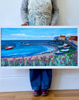 Craster Harbour Blooms - Original Painting