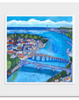 A mounted fine art print of Berwick upon Tweed.