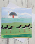 Blackhouse and Oystercatchers | Greetings Card