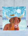 Winter in the Highlands | Festive Highland Cow Christmas Card