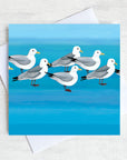 kittiwakes illustrated greetings card