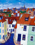 A fine art print of the rooftops over Whitby.