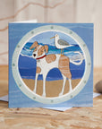 Dog at the Seaside | Greetings Card