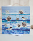 Bobbing Seals | Greetings Card