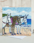 Beach Donkeys | Greetings Card