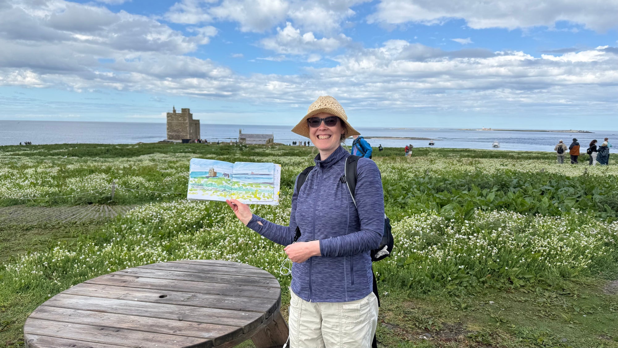 Finding Artistic Inspiration on a Farne Islands Boat Trip: Puffins, Dolphins and Sketching on the Northumberland Coast