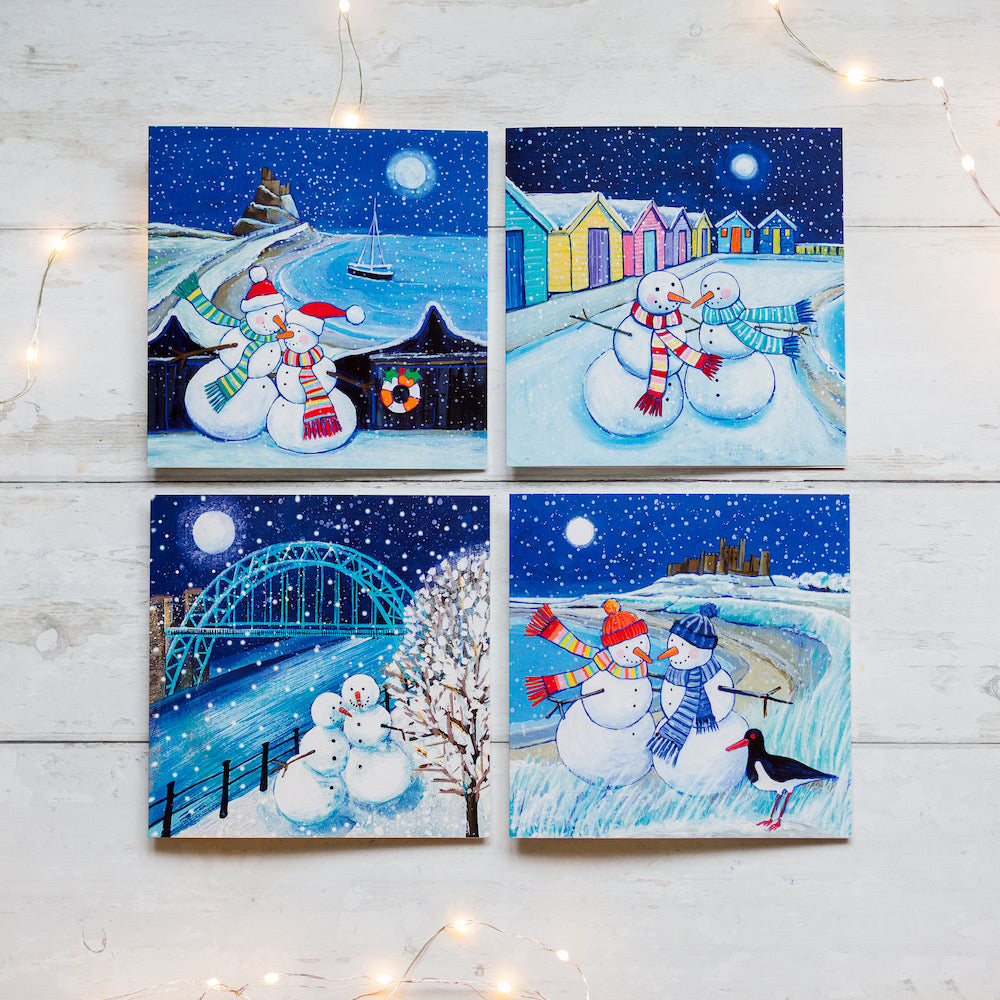 Northumberland Christmas Cards: Snowmen, Seals and Puffins from the Coast