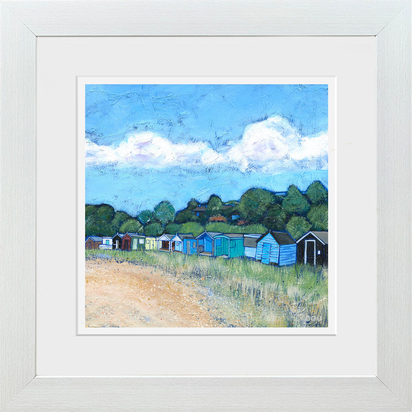 Coldingham Bay Beach Hut | Art Print