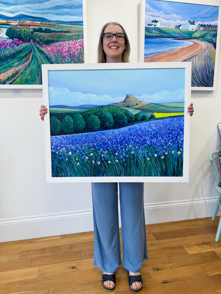 Bluebells at Roseberry Topping - Original Painting