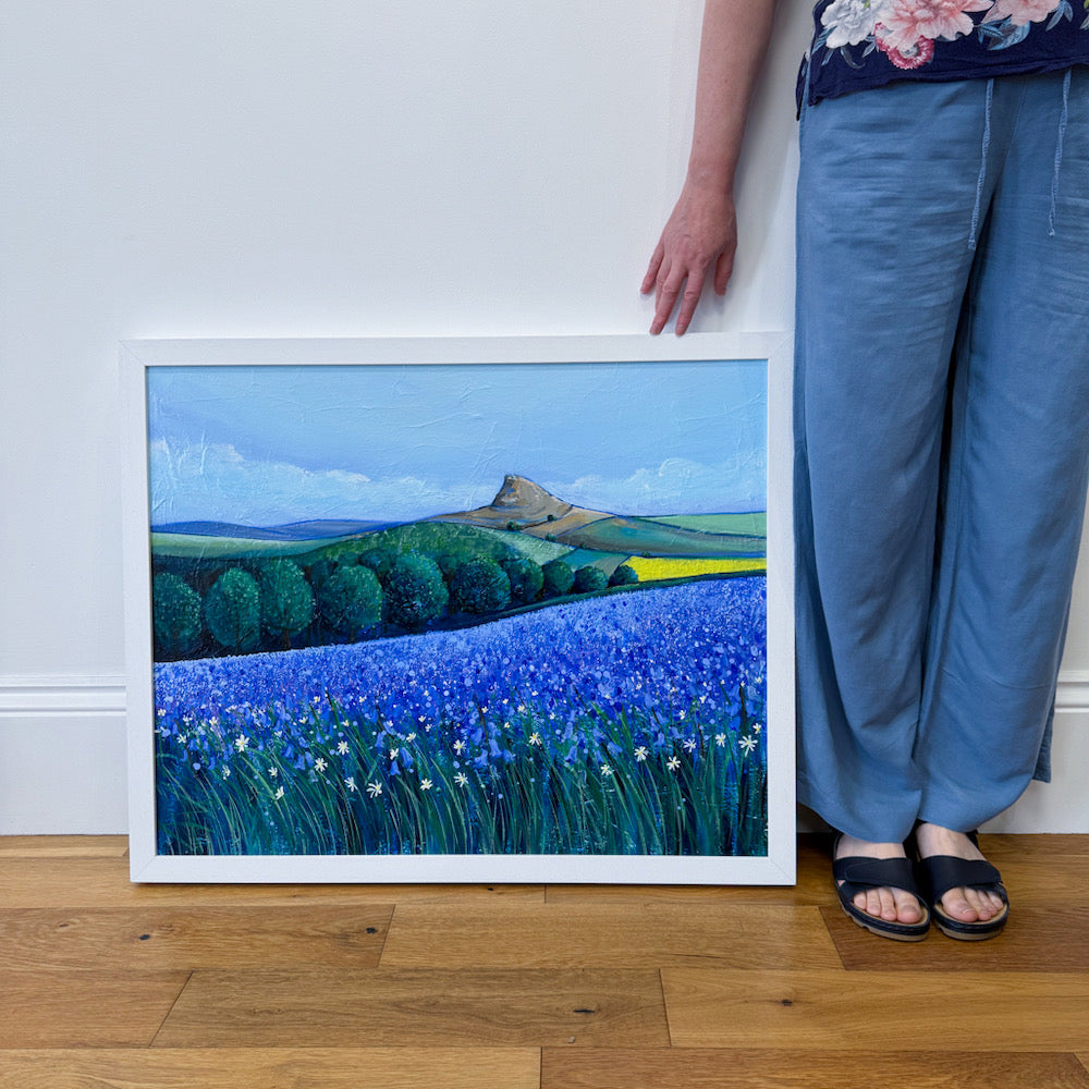 Bluebells at Roseberry Topping - Original Painting