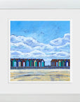 Blyth Beach Huts Art Print