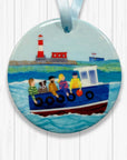 The Boat Trip - Ceramic Hanging Decoration