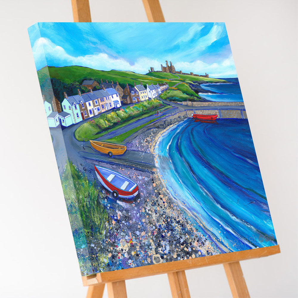 The Castle Beyond Craster | Northumberland Art Print