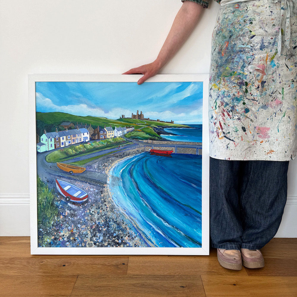 The Castle Beyond Craster | Original Painting