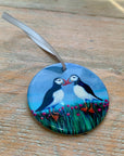 Puffin and Sea Pinks Ceramic Tree Decoration